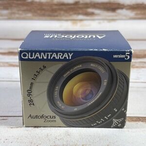 Quantaray 28-90mm 1:3.5-5.6 Zoom Autofocus Lens For Canon AF 25-166-4967 Vers.5